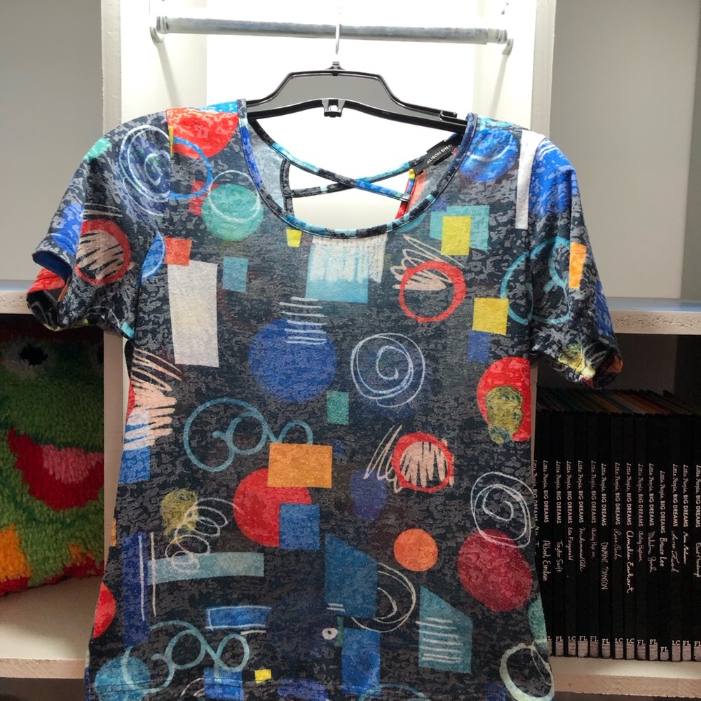 Abstract Geo-Print Alison Sheri short Sleeve Tee